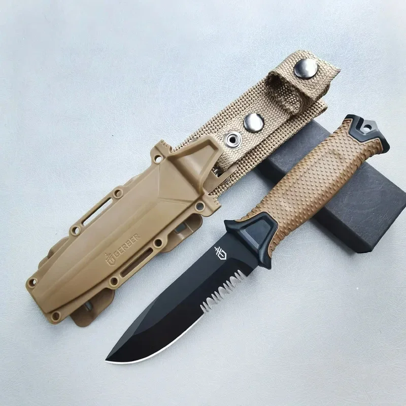 Bushcraft Knife Fixed - 야외용 접이식 칼 다용도 캠핑용 고경도