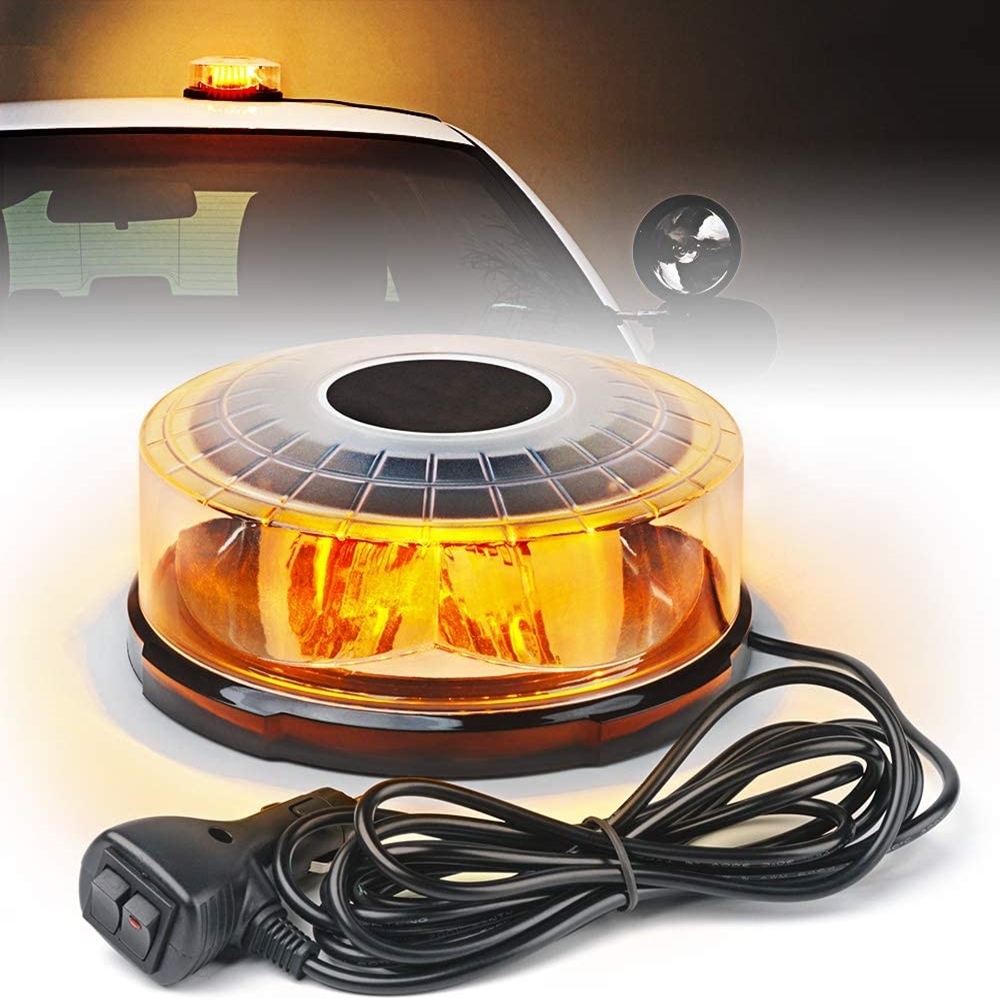 Sos Light Strobe - 노란색 24 LED 자동차 루프 천장