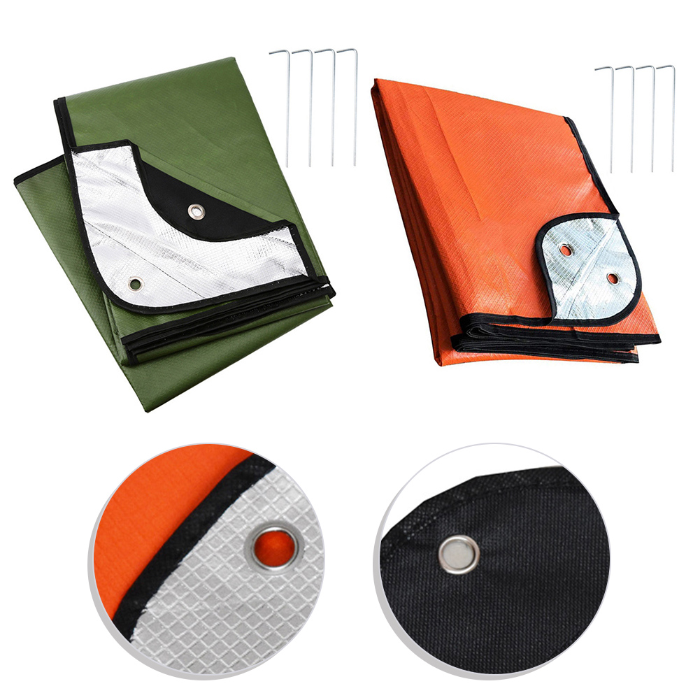 Survival Blanket Reflective - 1개 야외 캠핑 생존 담요 단열