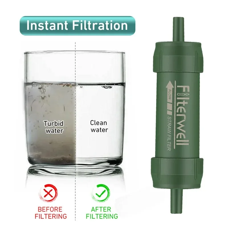 Water Purification Straw - 1PC 야외 미니 워터 필터 짚