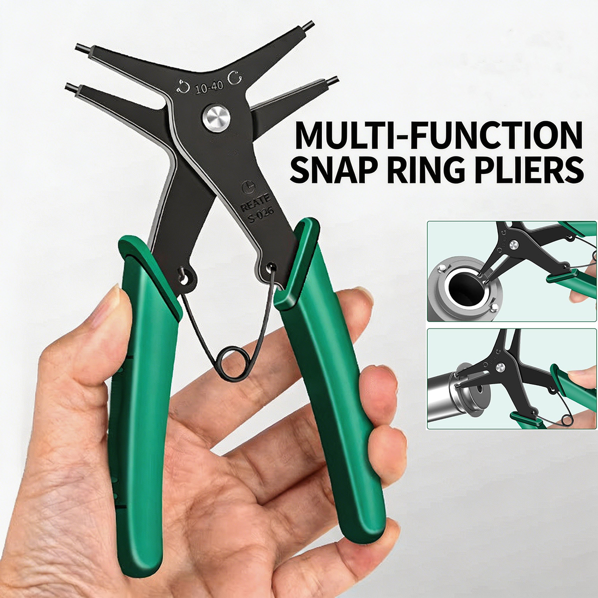 Multi Tool Plier - 내부 외부 서클립 플라이어 고탄소강 스냅