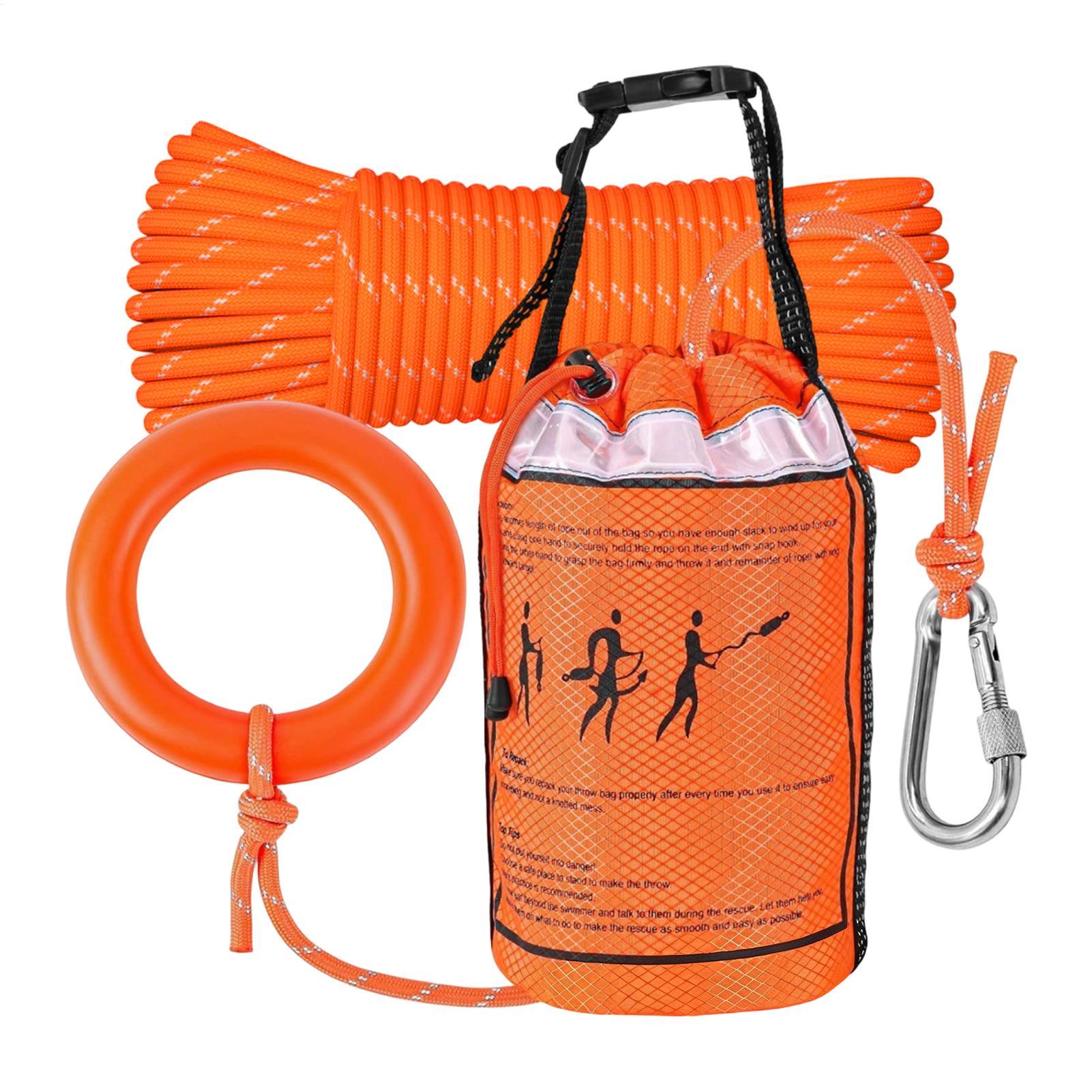 Rescue Rope Throw - 15개 보트용 플로팅 구조 투척 가방