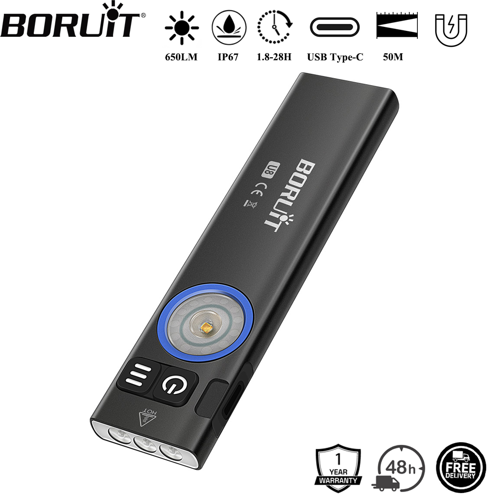 BORUiT U8 650LM EDC LED 손전등 타입 - Fishing Kit Compact 리뷰 및 가격