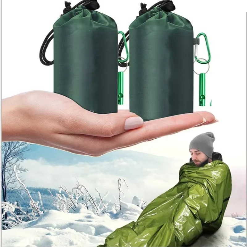 휴대용 방수 비상 생존 침낭 하이킹 캠핑 장비 보온 비 - Bivy Bag Emergency 리뷰 및 가격