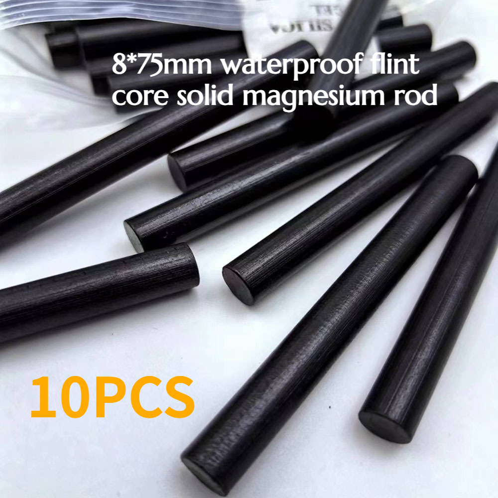 10개입 8*75mm 방수 플린트 코어 솔리드 마그네슘 - Magnesium Fire Starter 리뷰 및 가격