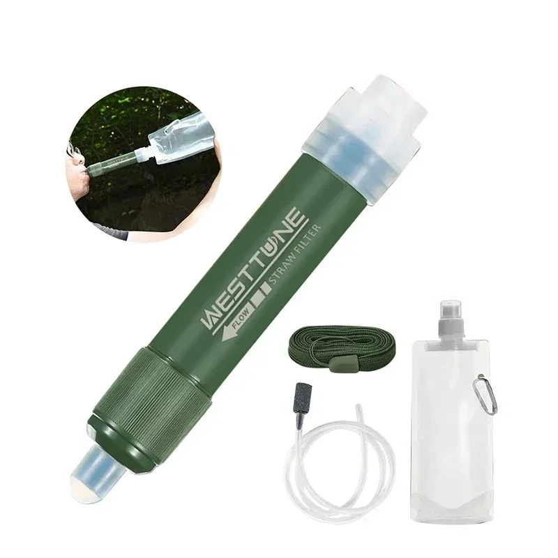 Westtune 야외 미니 캠핑 정화 워터 필터 생존  - Water Purification Straw 리뷰 및 가격