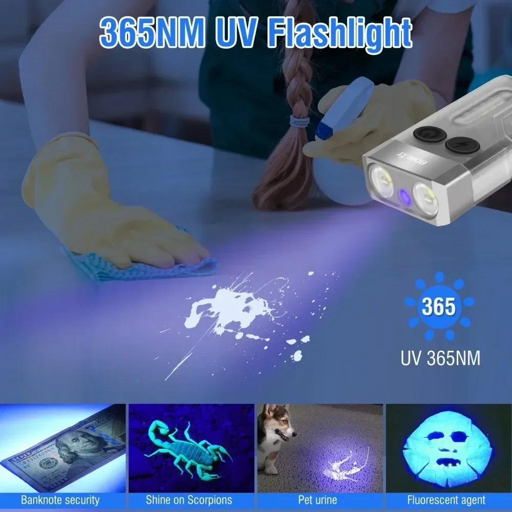 BORUiT V10 키체인 UV LED EDC 형광 플 - Fishing Kit Compact 리뷰 및 가격