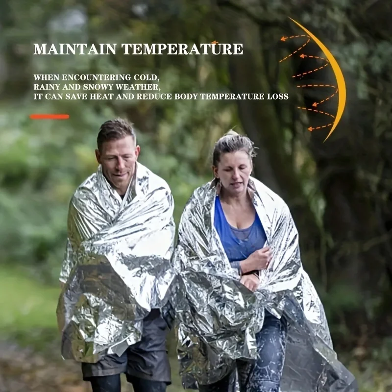 1pcs 야외 생존 휴대용 응급 처치 담요 방한 자외선 - Survival Blanket Reflective 리뷰 및 가격