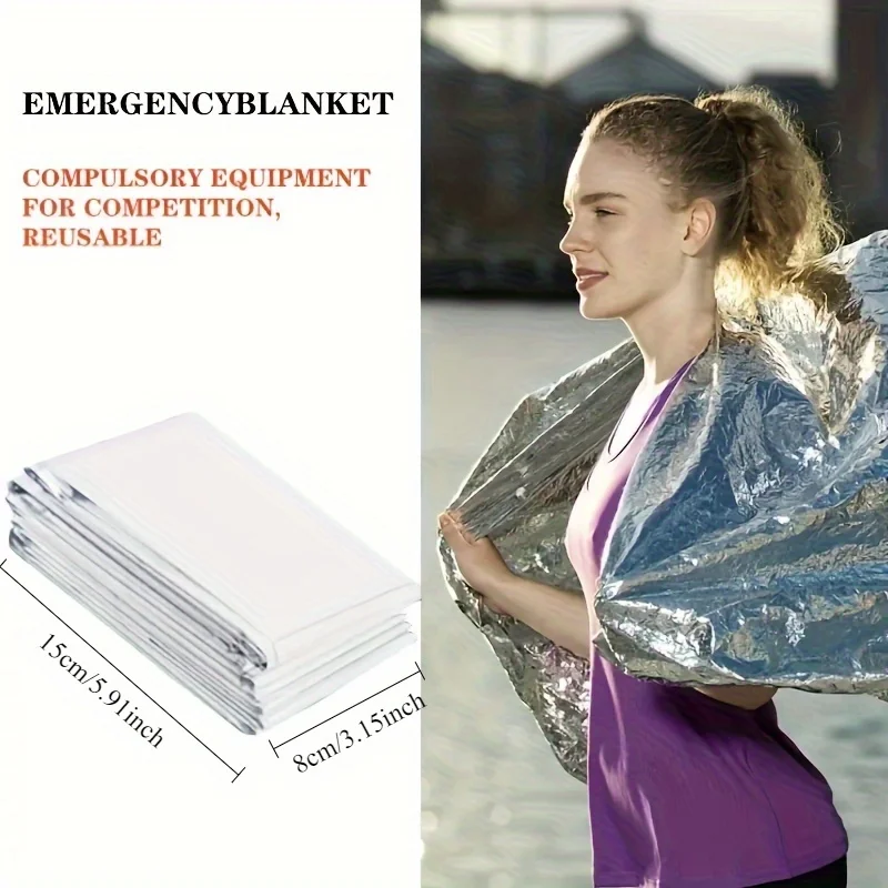 1pcs 야외 생존 휴대용 응급 처치 담요 방한 자외선 - Survival Blanket Reflective 리뷰 및 가격