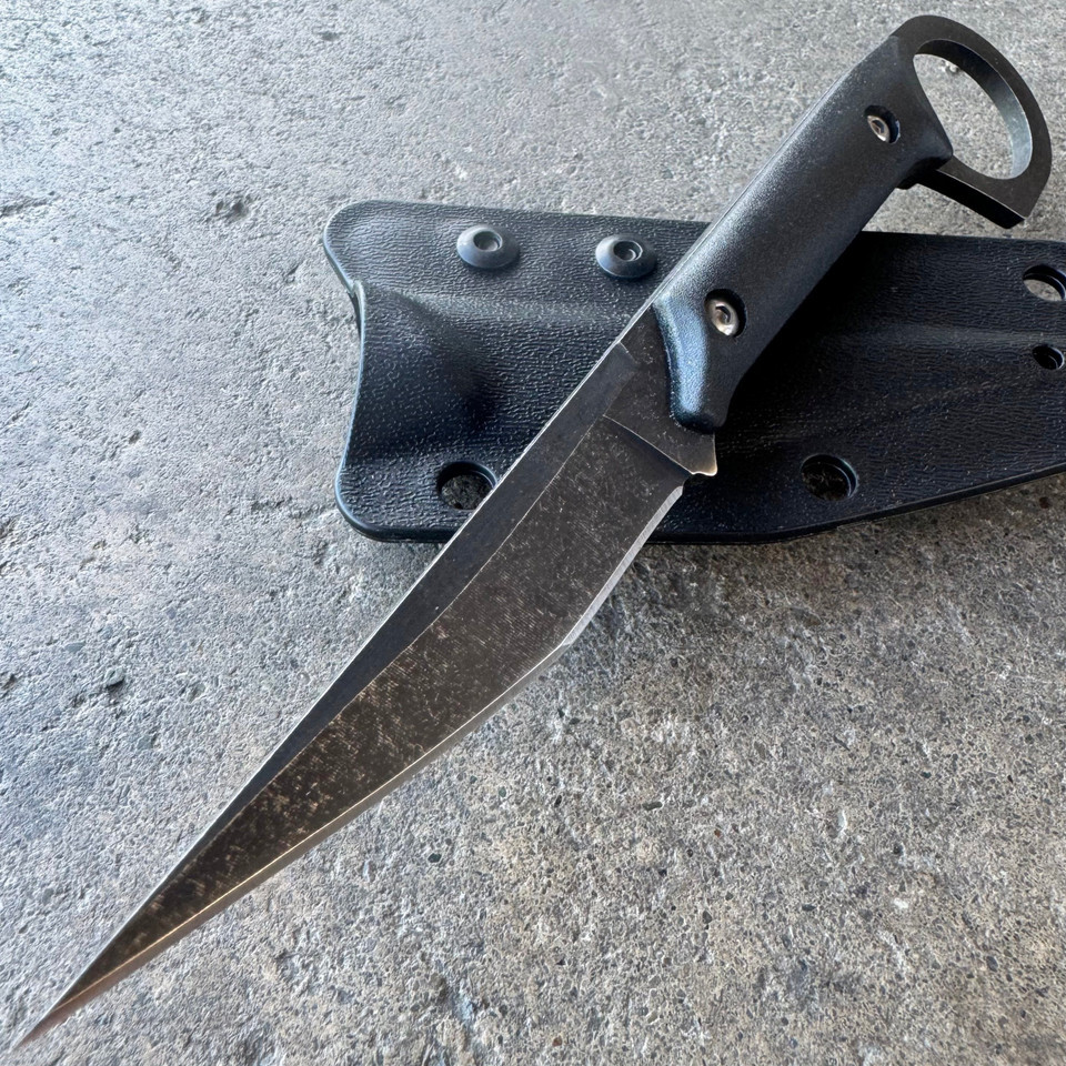 블랙 고정 블레이드 나이프 5Cr13Mov 블레이드 A - Bushcraft Knife Fixed 리뷰 및 가격