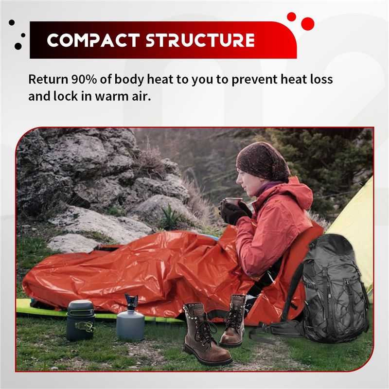 【재고】비상용 침낭 2인용 생존 침낭 보온 비비색 비상 - Bivy Bag Emergency 리뷰 및 가격