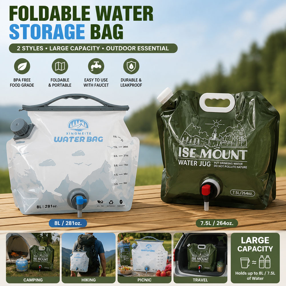 8L 대용량 야외 접이식 휴대용 물통, 스피곳 포함,  - Water Bag Collapsible 리뷰 및 가격