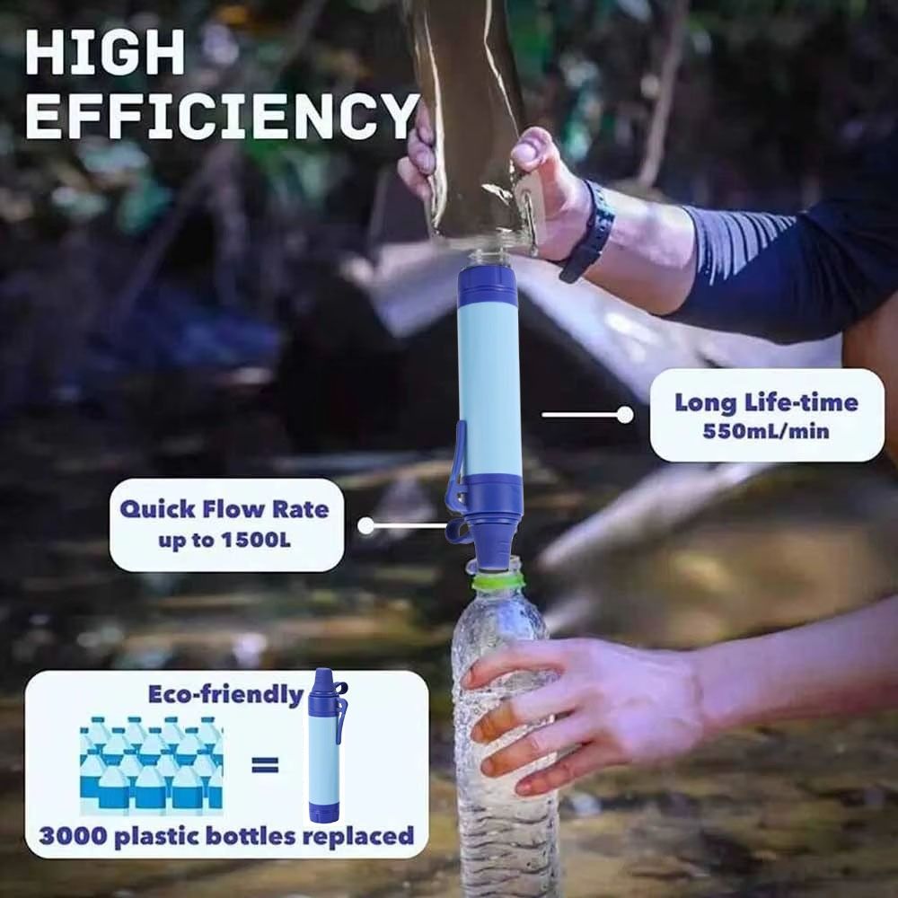 미니 미니 물 필터 빨대 정수기 직접 마시는 정수 물  - Water Purification Straw 리뷰 및 가격